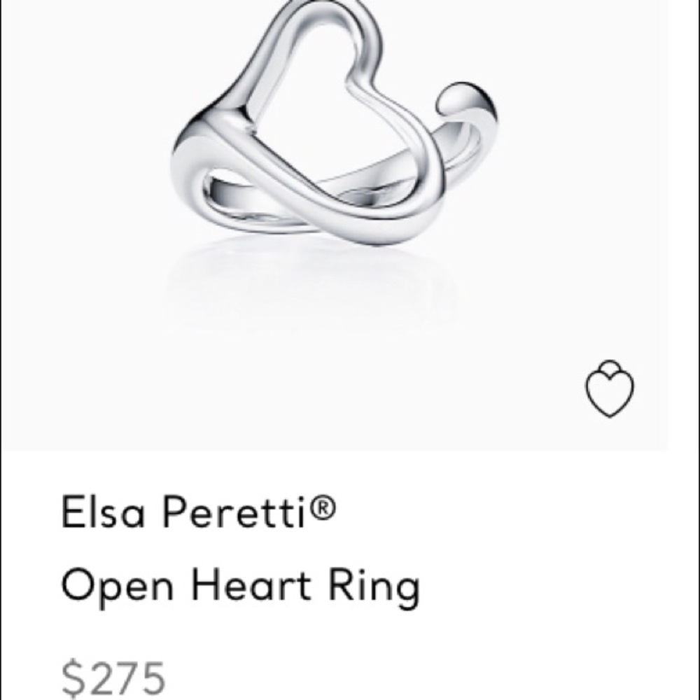 Tiffany & Co. Elsa Peretti Open Heart Ring